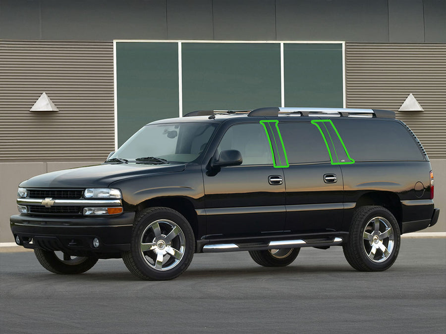 chevrolet suburban 2000-2006 (1500) Pillar Post Trim Installation Location