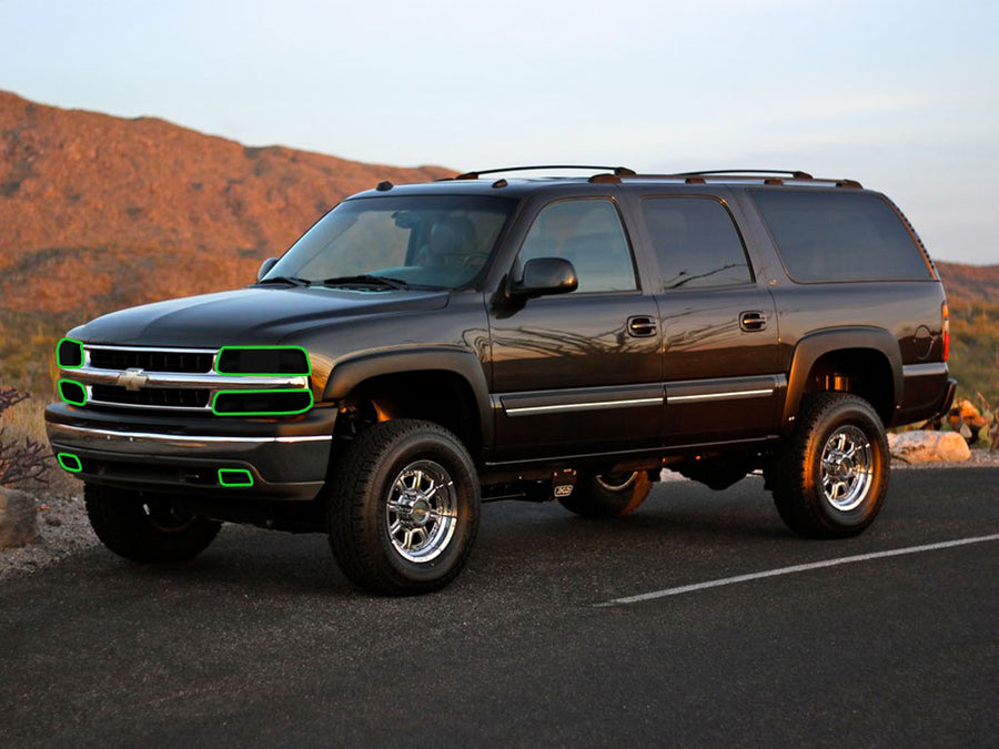 chevrolet suburban 2000-2006 Headlight Tint Location