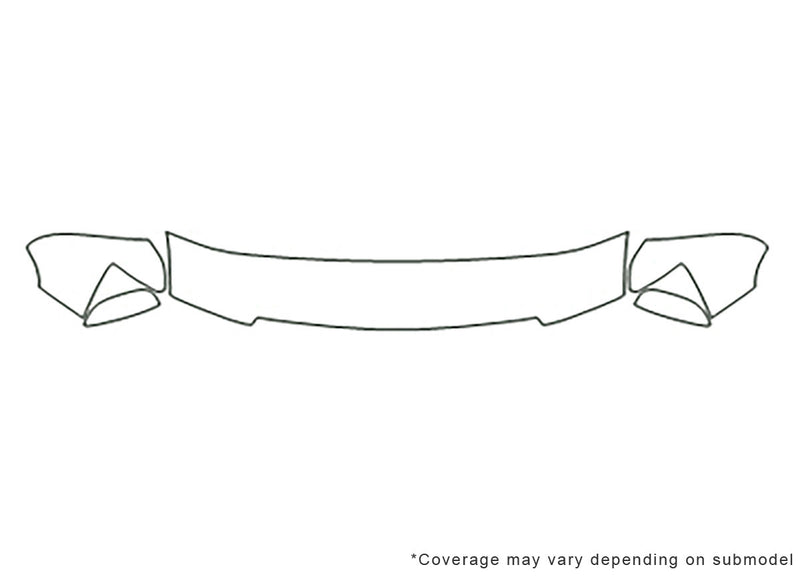 suburban 3M Clear Bra Hood Precut PPF Diagram