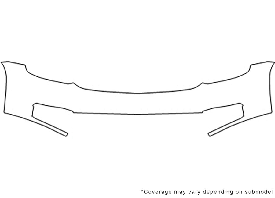suburban Avery Dennison Clear Bra Bumper Precut PPF Diagram