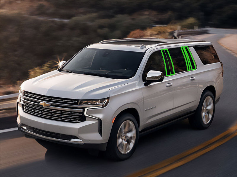 chevrolet suburban 2021-2023 Pillar Post Trim Installation Location