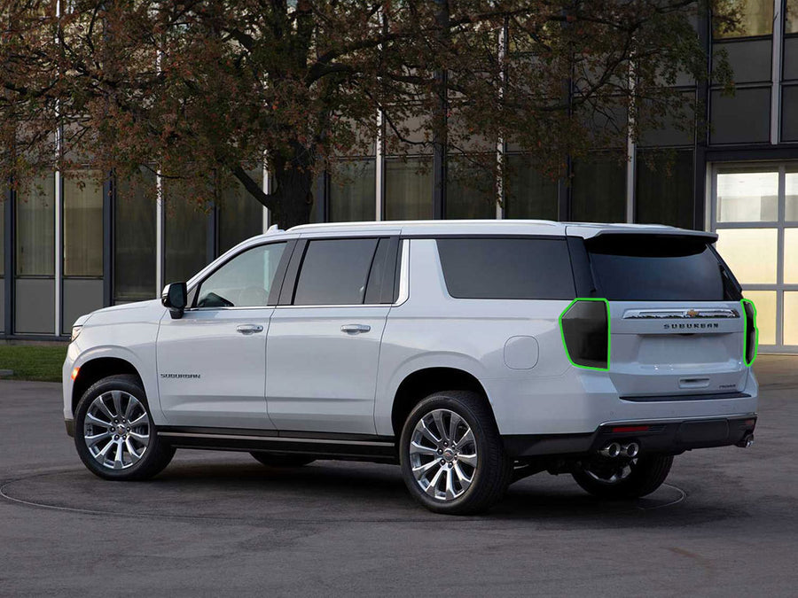 suburban Tail Light Tint Installation Points