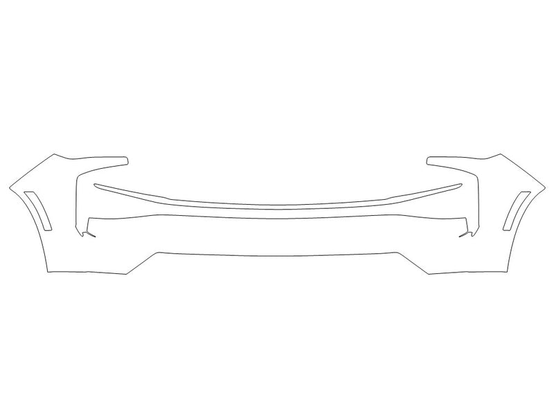 suburban Avery Dennison Clear Bra Bumper Precut PPF Diagram
