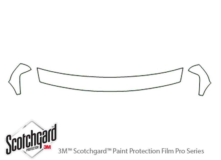 tahoe 3M Clear Bra Hood Precut PPF Diagram