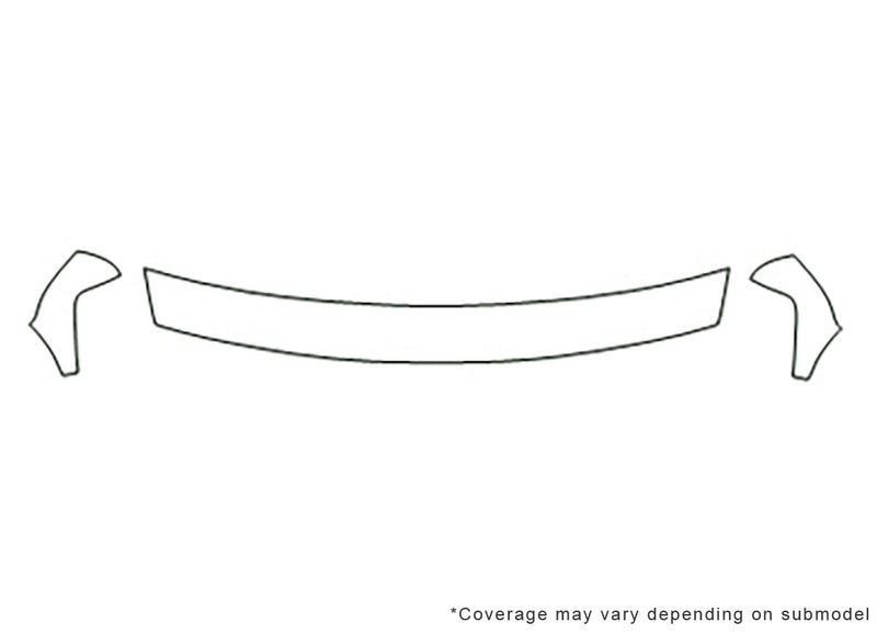 tahoe Avery Dennison Clear Bra Hood Precut PPF Diagram