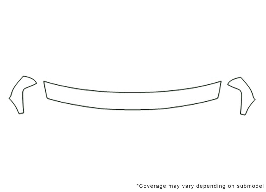 tahoe Avery Dennison Clear Bra Hood Precut PPF Diagram