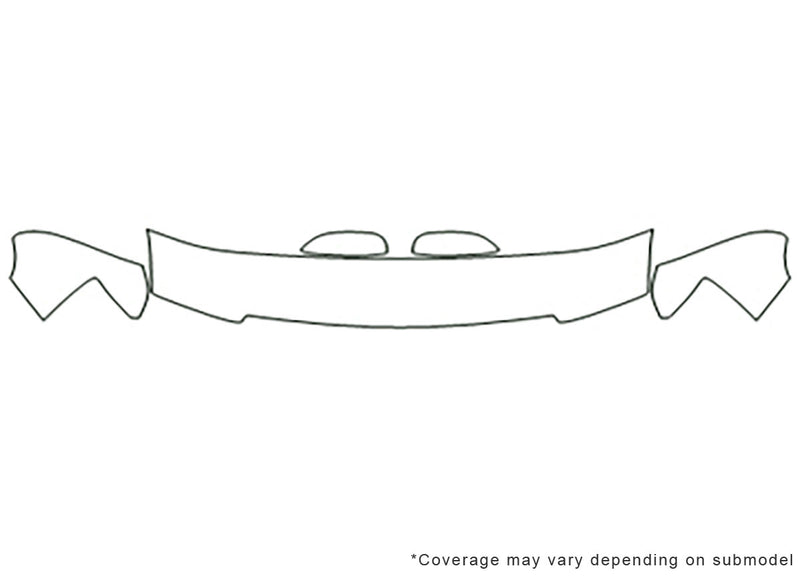 tahoe 3M Clear Bra Hood Precut PPF Diagram