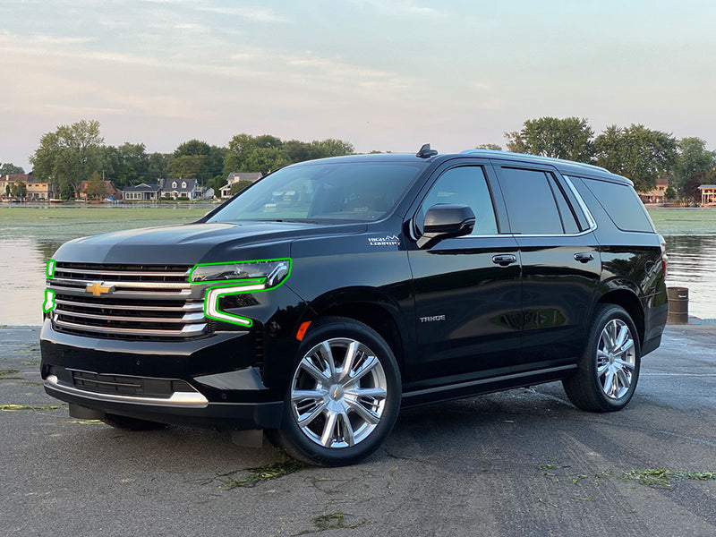 chevrolet tahoe 2021-2024 Headlight Protection Installation Location