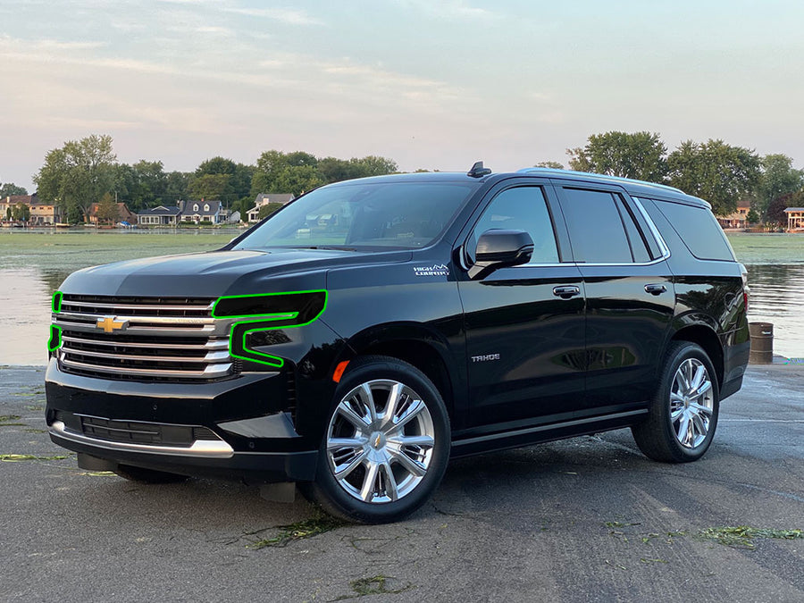 chevrolet tahoe 2021-2024 Headlight Tint Location