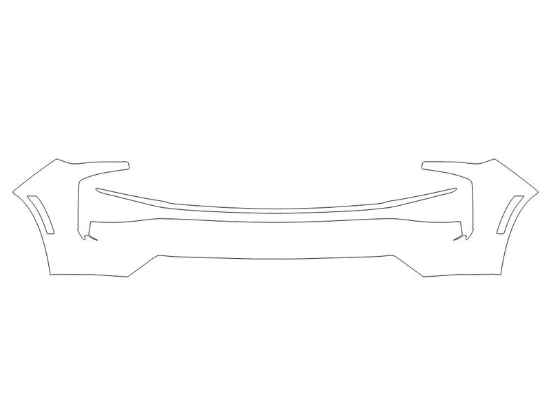 tahoe Avery Dennison Clear Bra Bumper Precut PPF Diagram