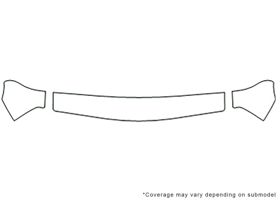 tracker 3M Clear Bra Hood Precut PPF Diagram