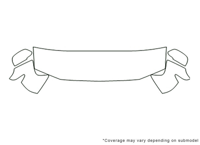 trailblazer 3M Clear Bra Hood Precut PPF Diagram