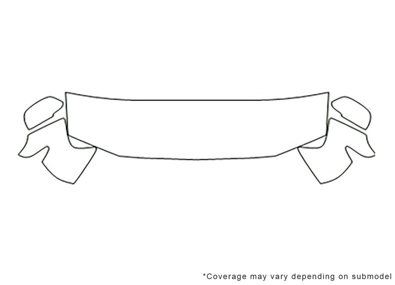trailblazer Avery Dennison Clear Bra Hood Precut PPF Diagram