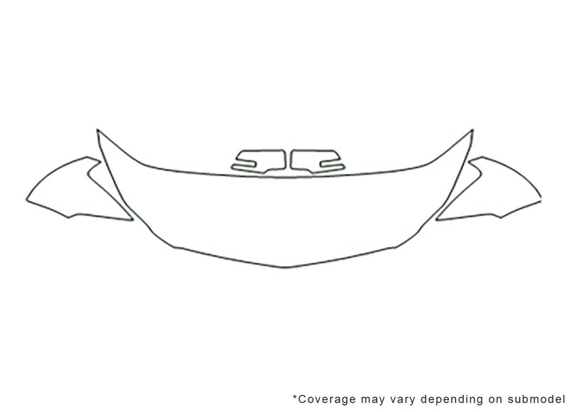traverse 3M Clear Bra Hood Precut PPF Diagram