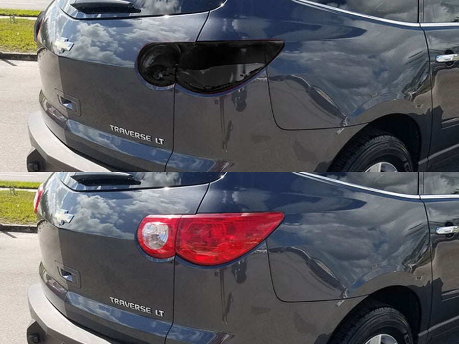 traverse Before and After Smoked Taillights