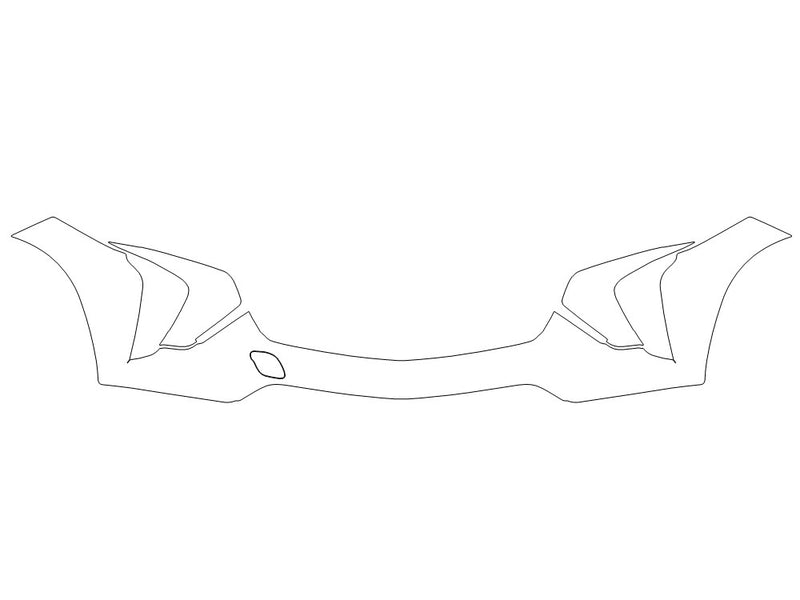 trax Avery Dennison Clear Bra Bumper Precut PPF Diagram
