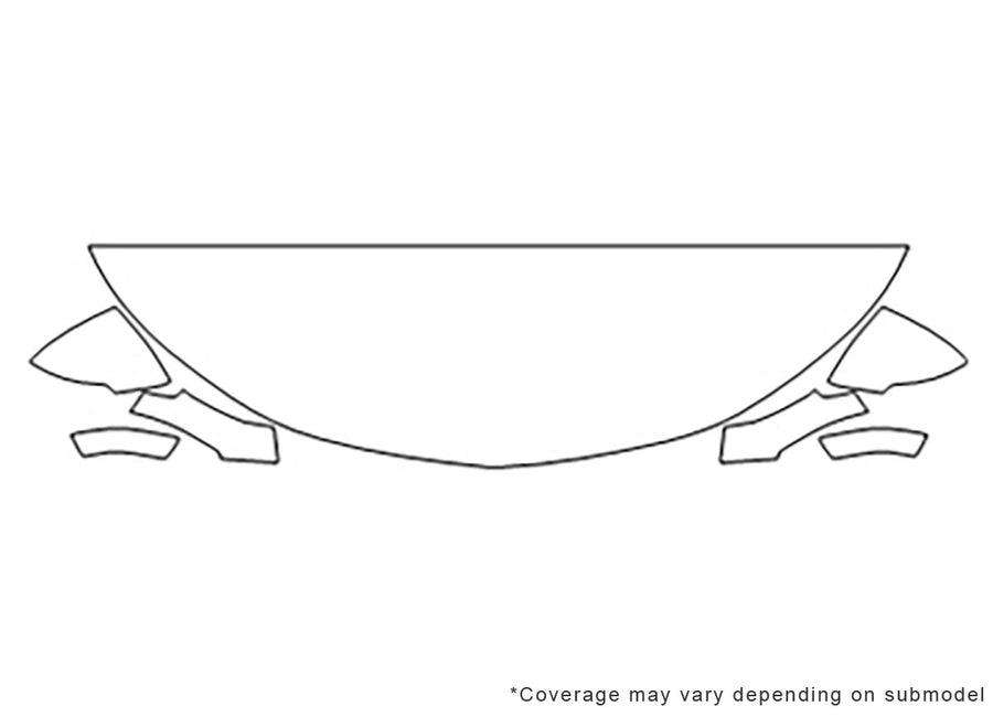 volt Avery Dennison Clear Bra Hood Precut PPF Diagram