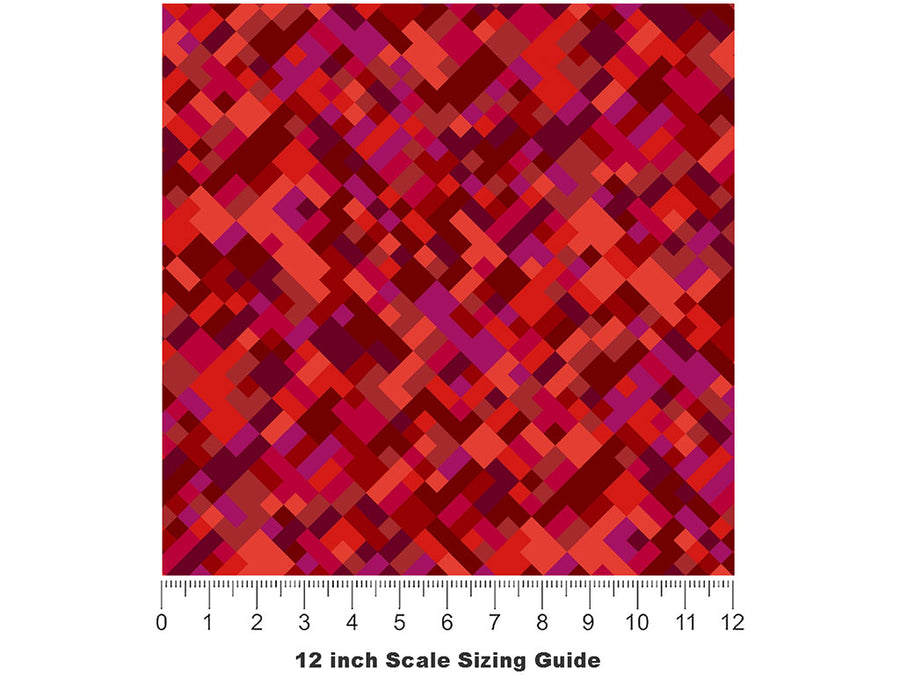 Chili Contest Pixel Vinyl Film Pattern Size 12 inch Scale~Rwraps Chili Contest Pixel Sizing Chart~2