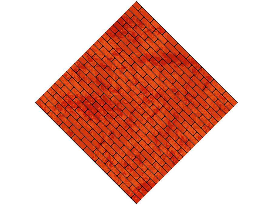 Chili Red Brick Vinyl Wrap Pattern