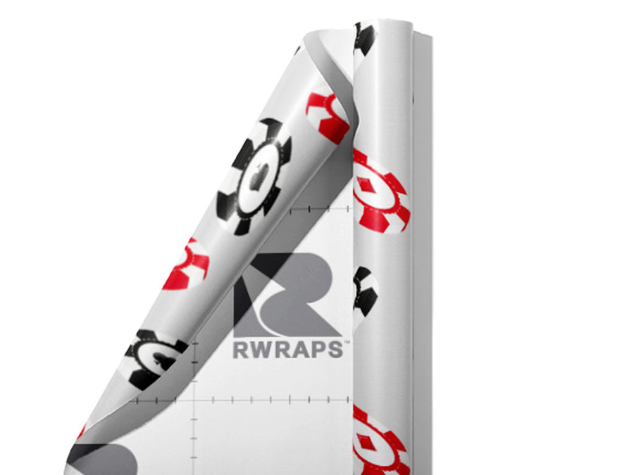 Chips Down Americana Wrap Film Sheets~Rwraps Series 914 Chips Down Americana Scrolled Sheet~4