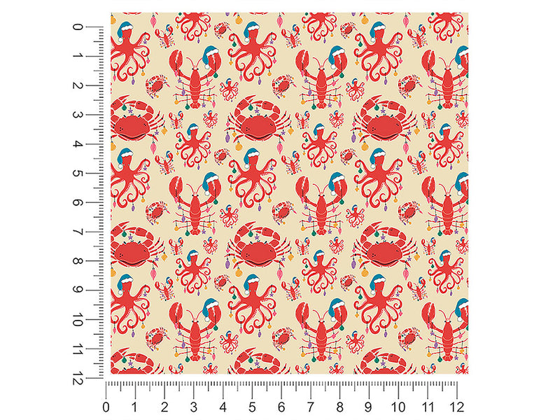 christmas seaside salt water 1ft x 1ft Craft Sheets