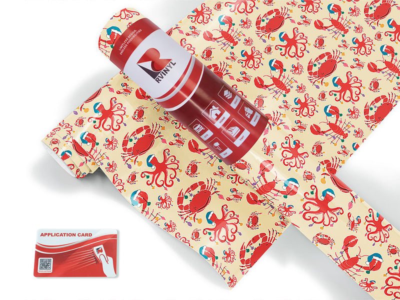christmas seaside salt water Craft Vinyl Roll
