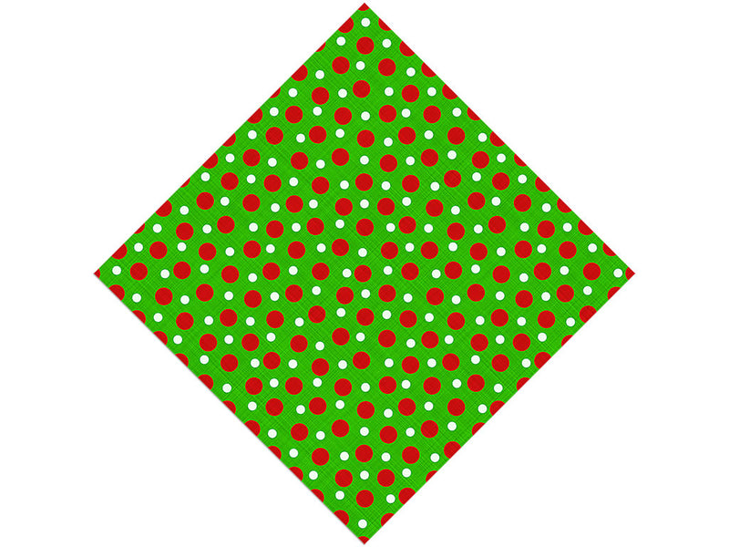 Christmas Tidings Polka Dot Vinyl Wrap Pattern