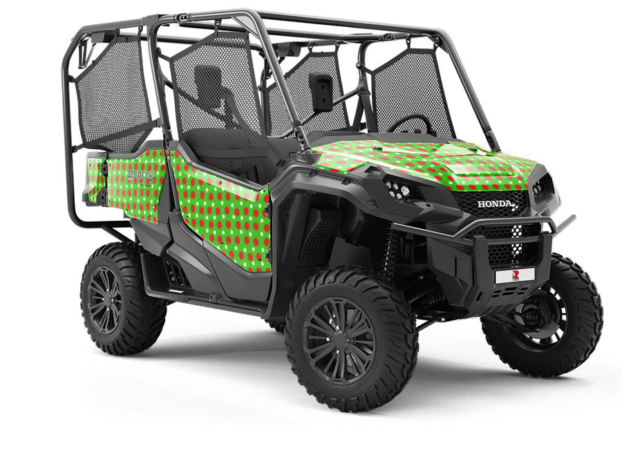 Christmas Tidings Polka Dot Utility Vehicle Vinyl Wrap