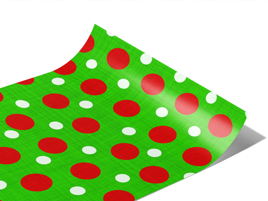 Christmas Tidings Polka Dot Vinyl Wraps~Rwraps Series 914 Digitally Printed Vinyl Wrap~0