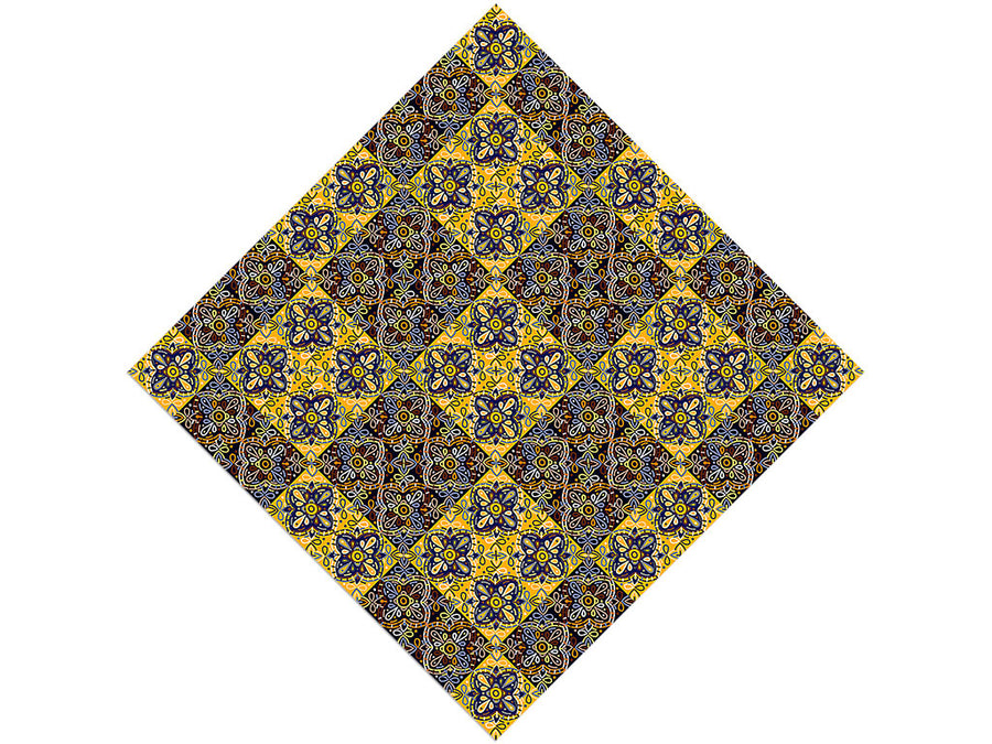 Chrysanthemum Tile Vinyl Wrap Pattern
