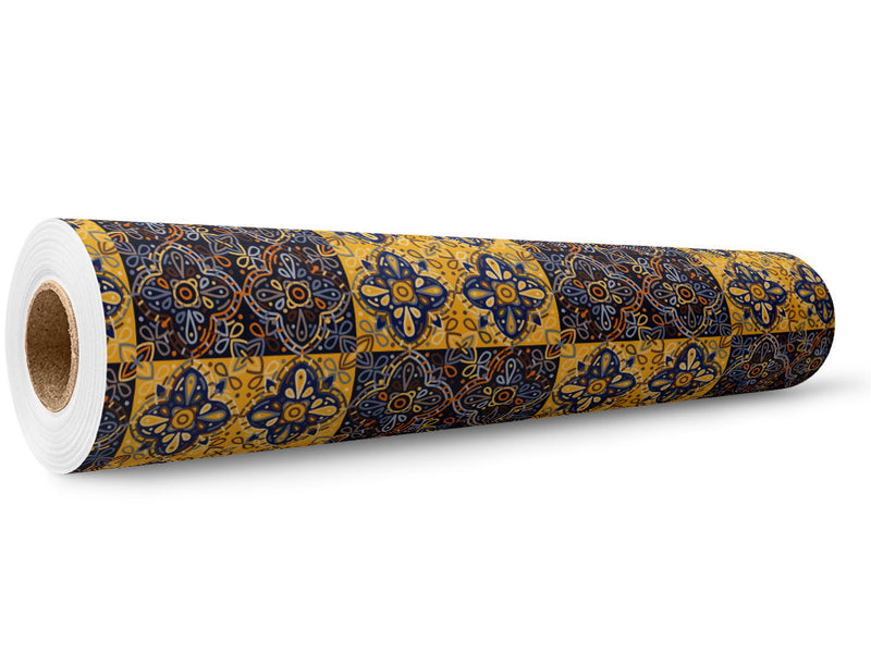Chrysanthemum Tile Wrap Film Wholesale Roll~Rwraps Series 914 Digitally Printed Vinyl Roll~5