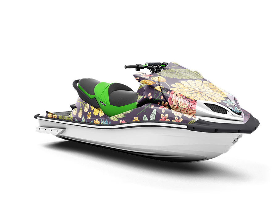Chrysanthemum Garden Floral Jet Ski Vinyl Customized Wrap