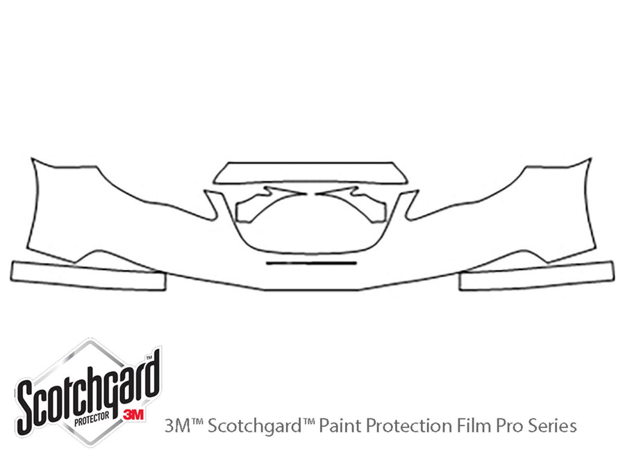 200 3M Clear Bra Bumper Precut PPF Diagram