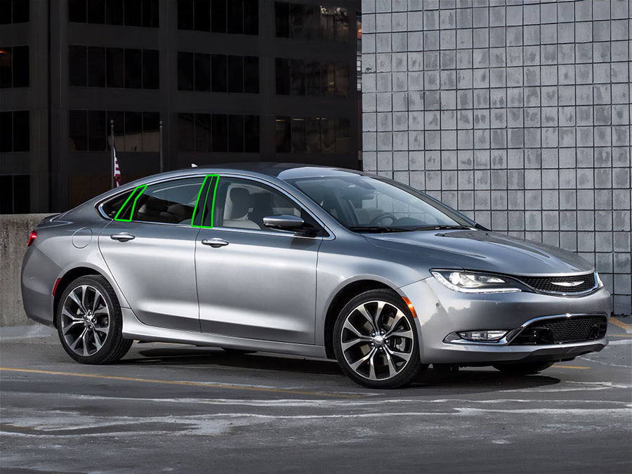 chrysler 200 2015-2017 (sedan) Pillar Post Trim Installation Location