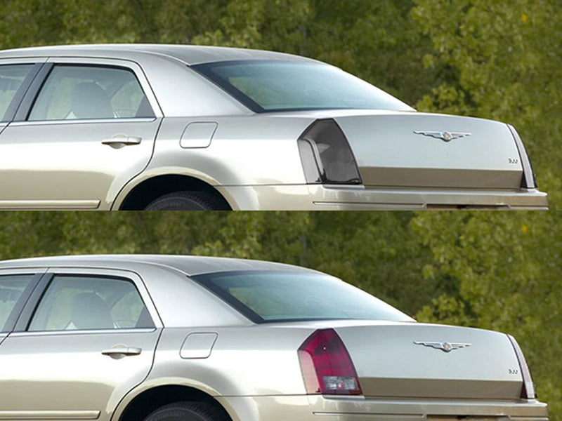 300 Before and After Smoked Taillights