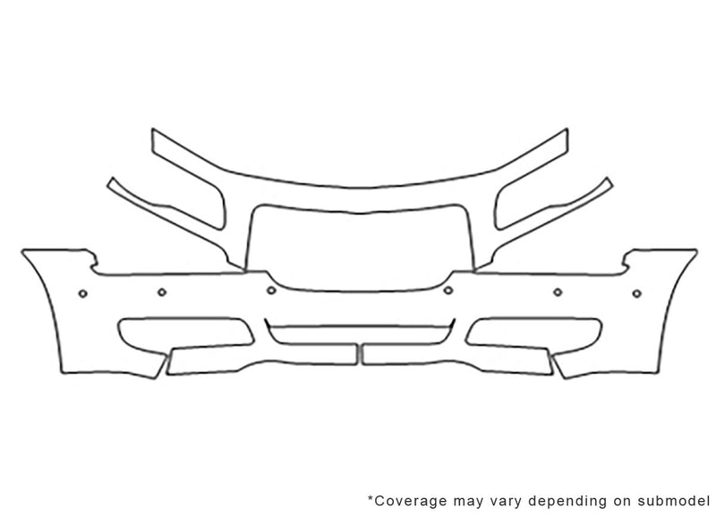 300 Avery Dennison Clear Bra Bumper Precut PPF Diagram
