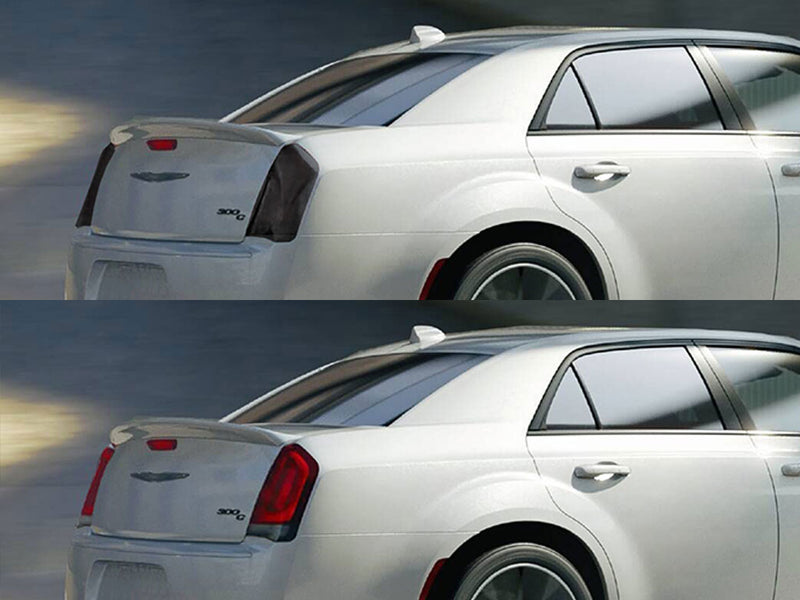 300 Before and After Smoked Taillights