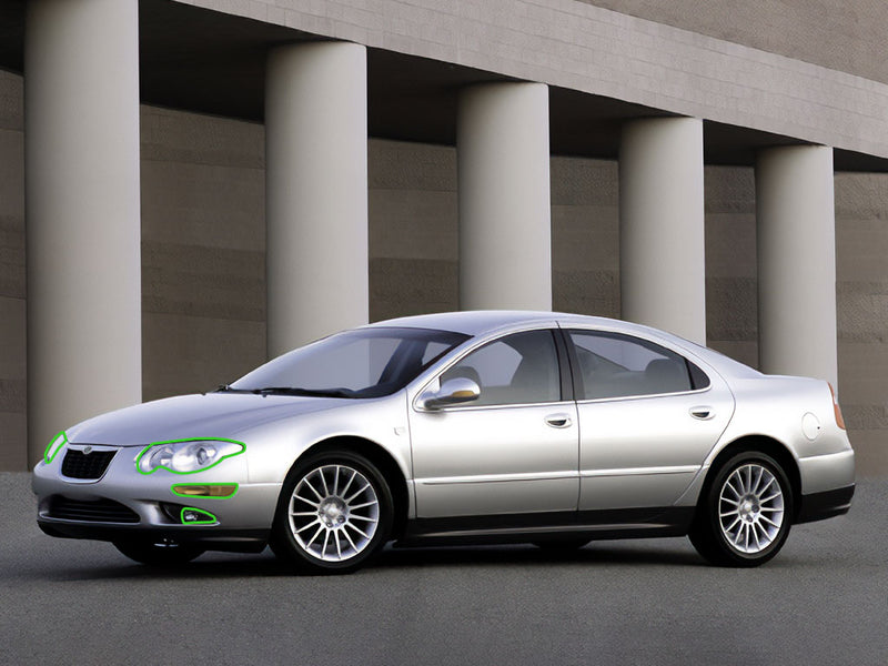 chrysler 300m 1999-2004 Headlight Protection Installation Location