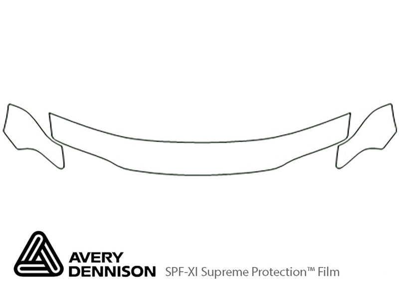 cirrus Avery Dennison Clear Bra Hood Precut PPF Diagram