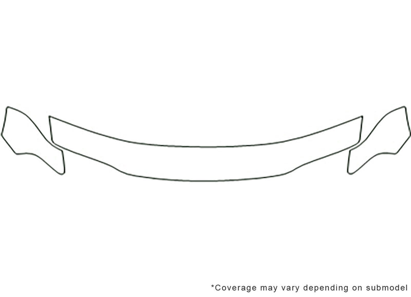 cirrus Avery Dennison Clear Bra Hood Precut PPF Diagram