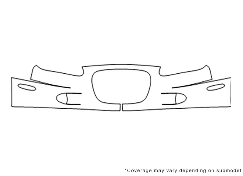 concorde 3M Clear Bra Bumper Precut PPF Diagram