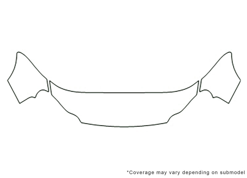 concorde Avery Dennison Clear Bra Hood Precut PPF Diagram