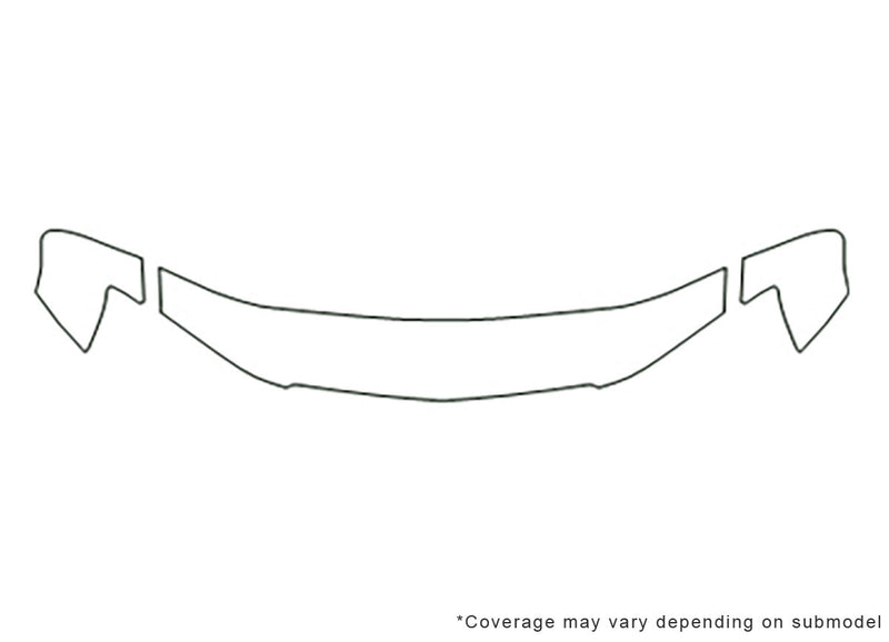 pacifica Avery Dennison Clear Bra Hood Precut PPF Diagram