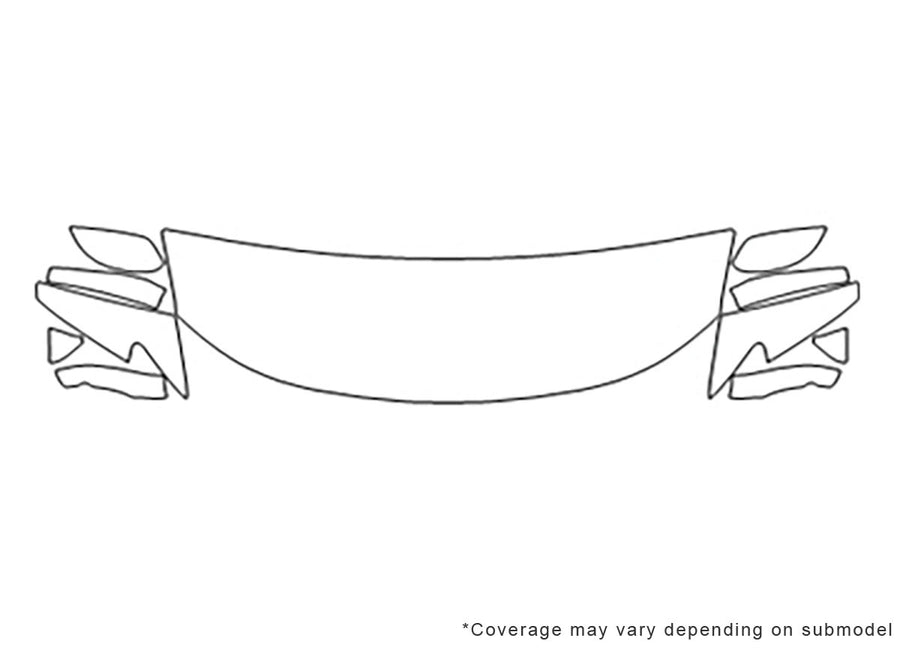 pacifica 3M Clear Bra Hood Precut PPF Diagram