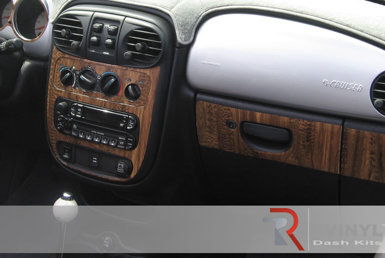 Chrysler PT 2005 Zebrano Wood Dash Kit~Wood Auto Panelling~2