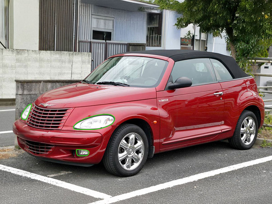 chrysler pt cruiser 2001-2005 Headlight Protection Installation Location