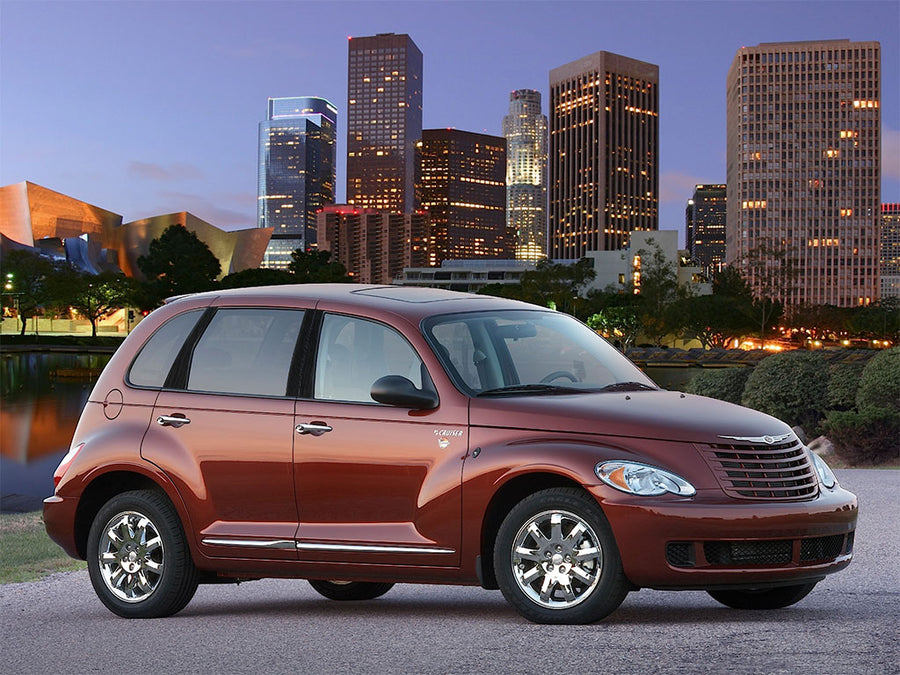 chrysler pt cruiser 2001-2010 Brushed Aluminum Black Pillar Trim