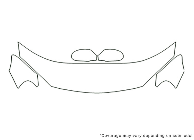 sebring 3M Clear Bra Hood Precut PPF Diagram
