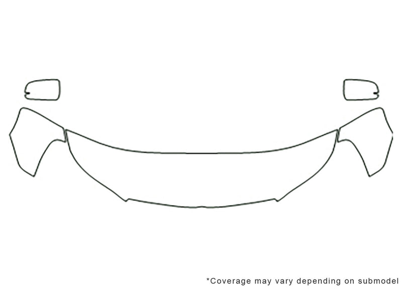 sebring 3M Clear Bra Hood Precut PPF Diagram