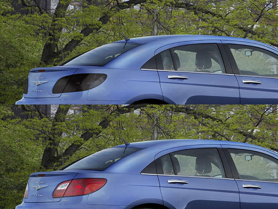 sebring (sedan) Before and After Smoked Taillights